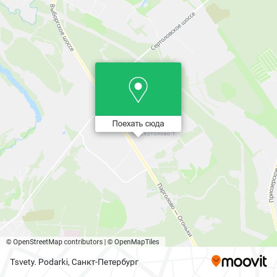 Карта Tsvety. Podarki