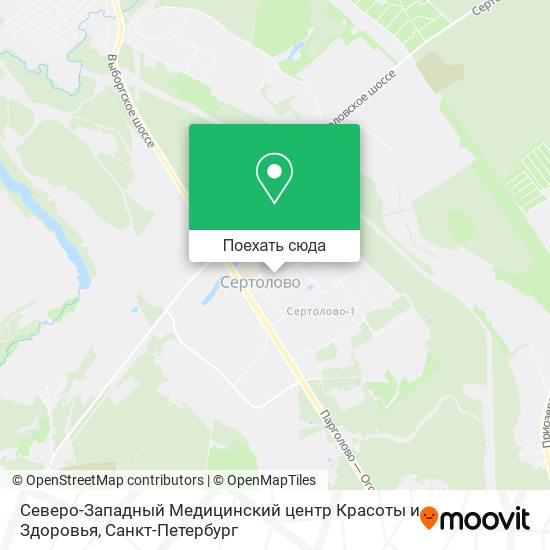 Карта Северо-Западный Медицинский центр Красоты и Здоровья