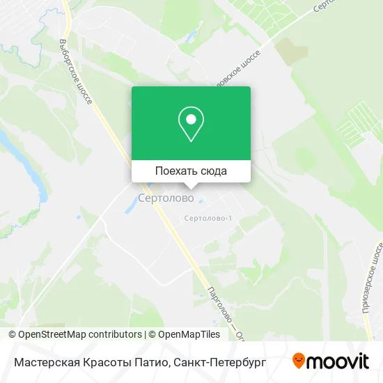 Карта Мастерская Красоты Патио