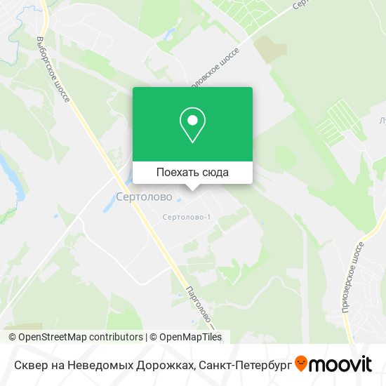 Карта Сквер на Неведомых Дорожках