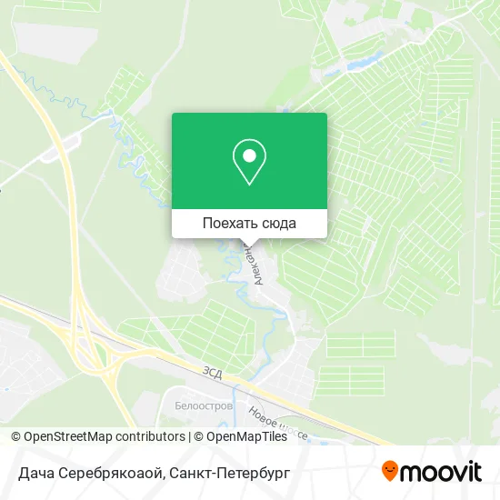 Карта Дача Серебрякоаой
