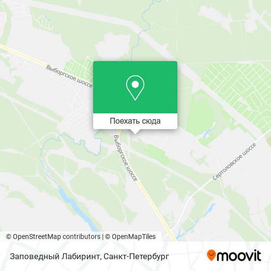 Карта Заповедный Лабиринт