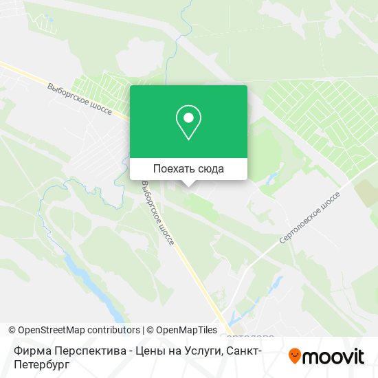 Карта Фирма Перспектива - Цены на Услуги
