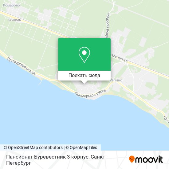 Карта Пансионат Буревестник 3 корпус