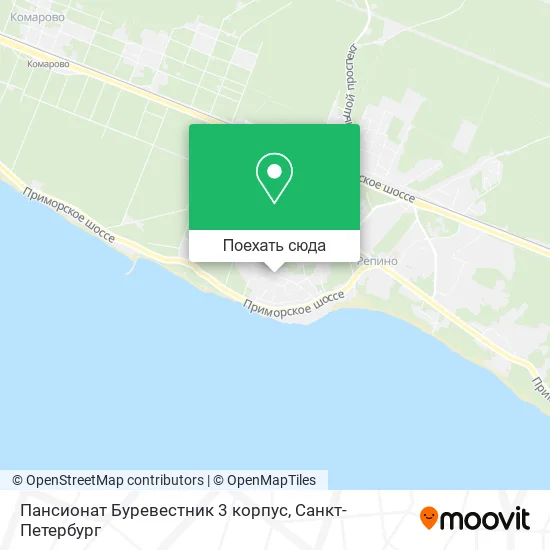 Карта Пансионат Буревестник 3 корпус