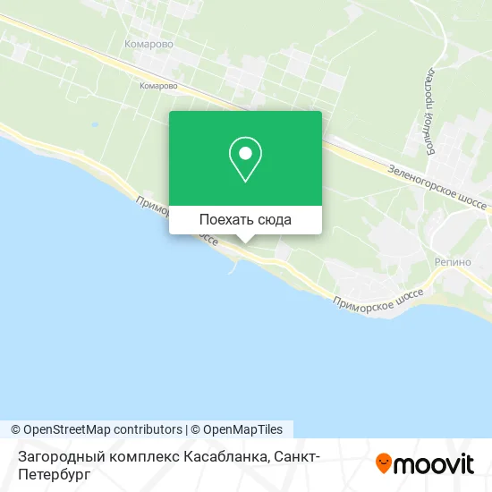 Карта Загородный комплекс Касабланка