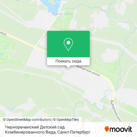 Карта Чернореченский Детский сад Комбинированного Вида