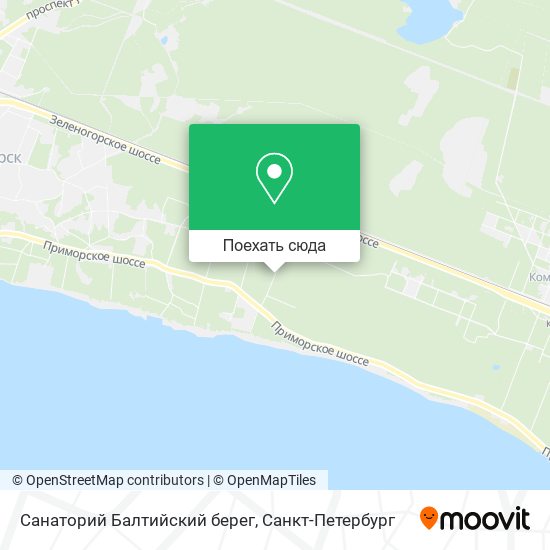 Карта Санаторий Балтийский берег
