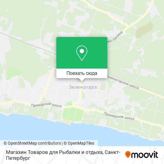 Карта Магазин Товаров для Рыбалки и отдыха