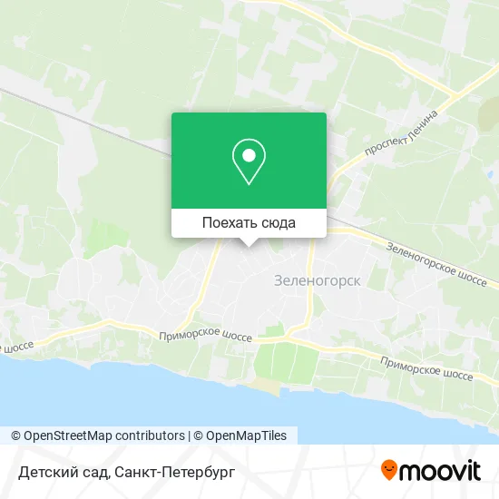 Карта Детский сад