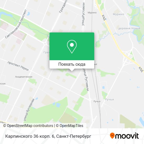 Карта Карпинского 36 корп. 6