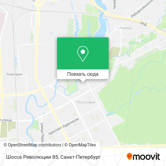 Карта Шоссе Революции 85