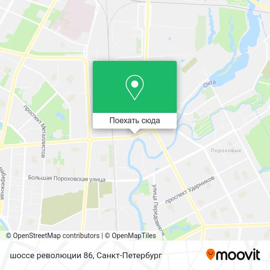 Карта шоссе революции 86