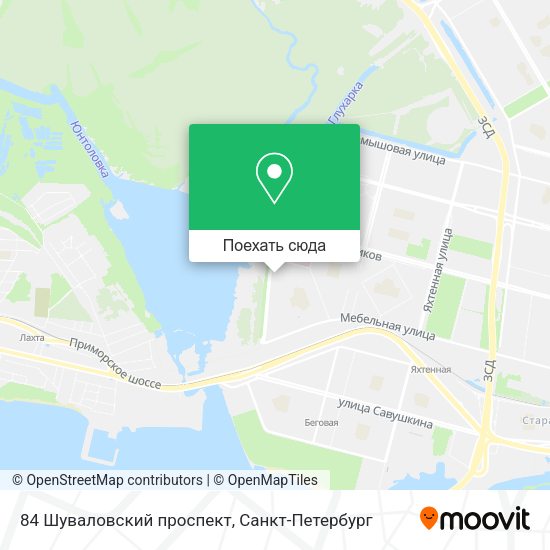 Карта 84 Шуваловский проспект