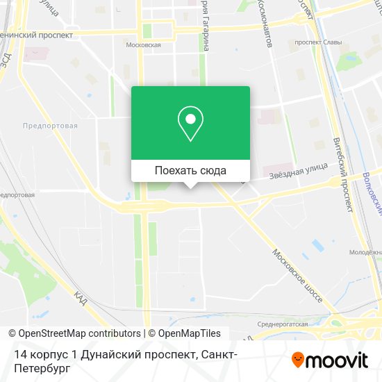Карта 14 корпус 1 Дунайский проспект
