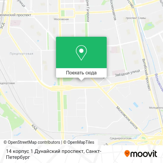 Карта 14 корпус 1 Дунайский проспект
