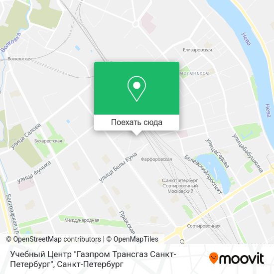 Карта Учебный Центр "Газпром Трансгаз Санкт-Петербург"