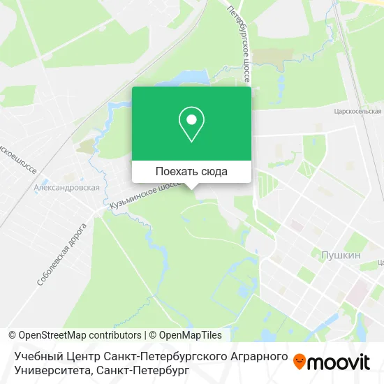 Карта Учебный Центр Санкт-Петербургского Аграрного Университета
