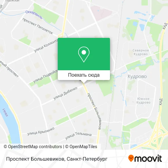 Карта Проспект Большевиков