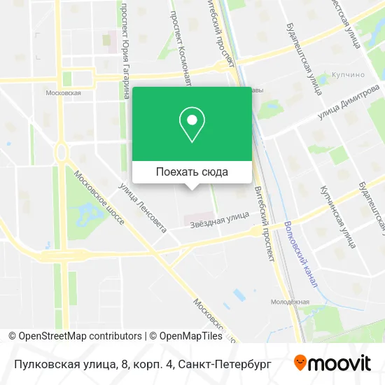 Карта Пулковская улица, 8, корп. 4