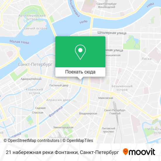 Карта 21 набережная реки Фонтанки