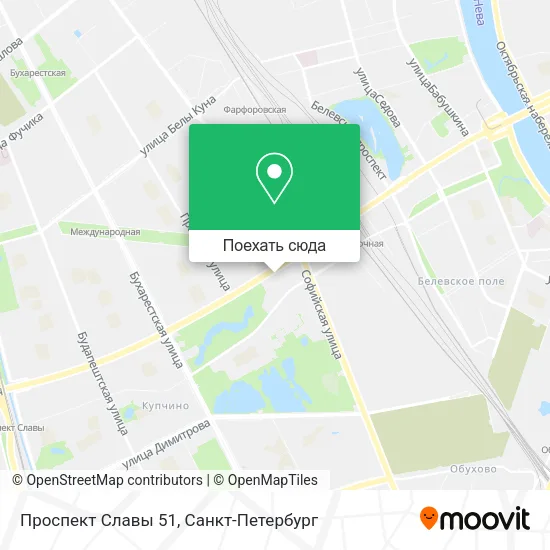 Карта Проспект Славы 51
