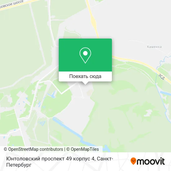 Карта Юнтоловский проспект 49 корпус 4