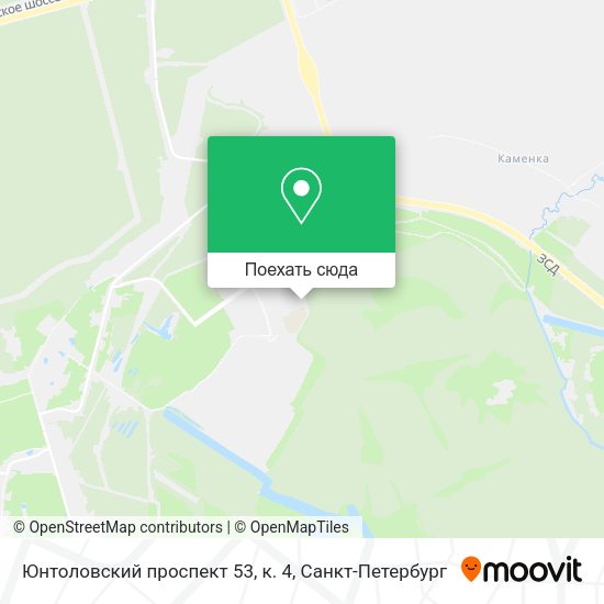 Карта Юнтоловский проспект 53, к. 4