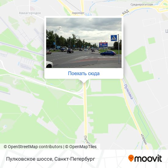 Карта Пулковское шоссе