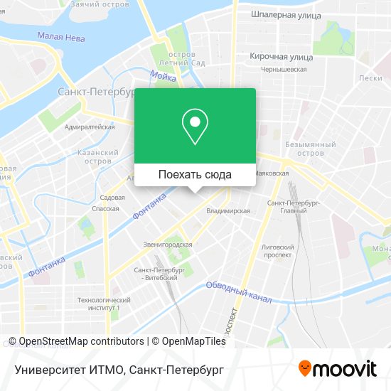 Карта Университет ИТМО