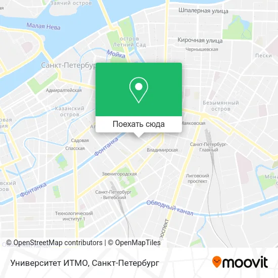 Карта Университет ИТМО