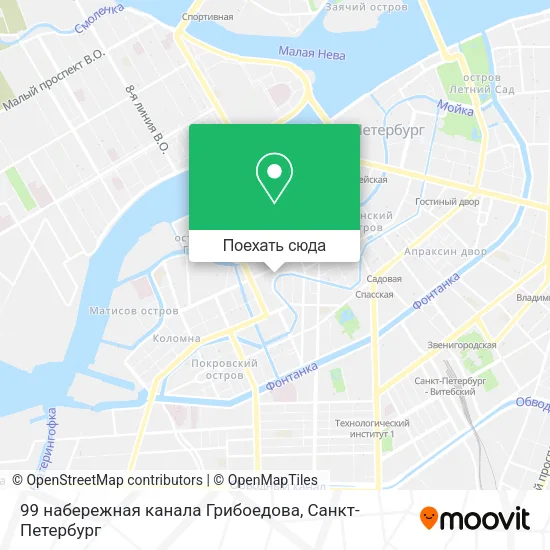 Карта 99 набережная канала Грибоедова
