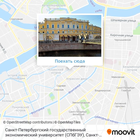 Карта Санкт-Петербургский государственный экономический университет (СПбГЭУ)