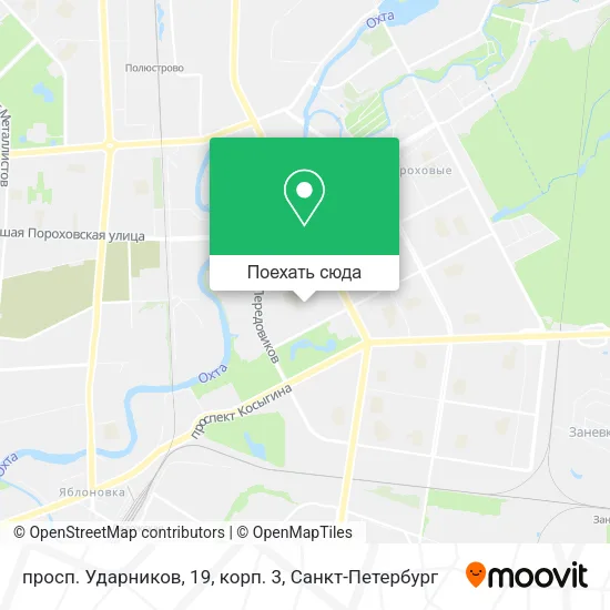 Карта просп. Ударников, 19, корп. 3
