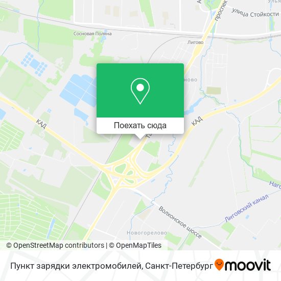 Карта Пункт зарядки электромобилей