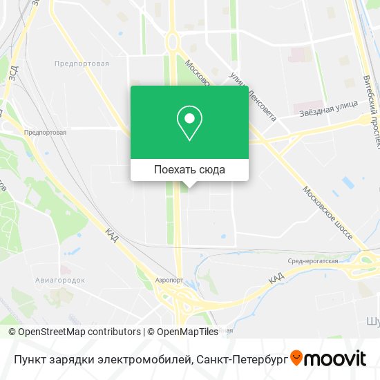 Карта Пункт зарядки электромобилей