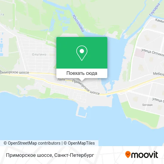 Карта Приморское шоссе