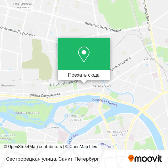 Карта Сестрорецкая улица
