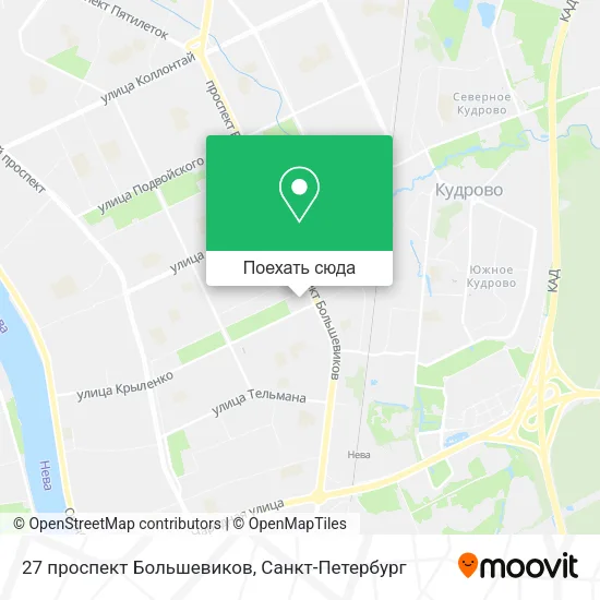 Карта 27 проспект Большевиков