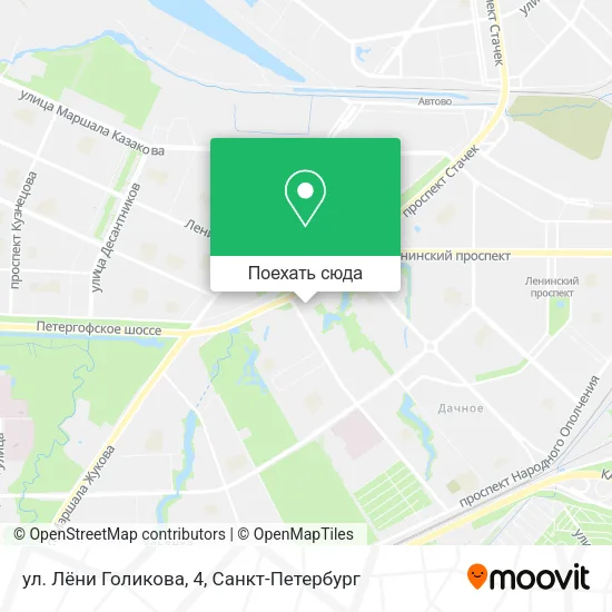 Карта ул. Лёни Голикова, 4
