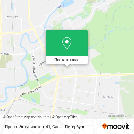 Карта Просп. Энтузиастов, 41