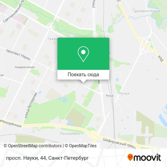 Карта просп. Науки, 44