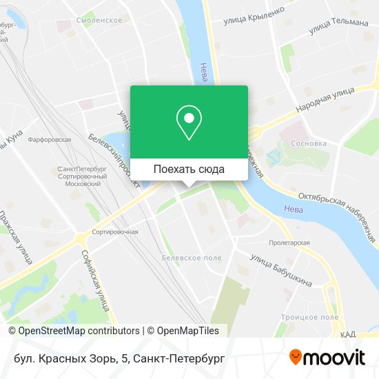 Карта бул. Красных Зорь, 5
