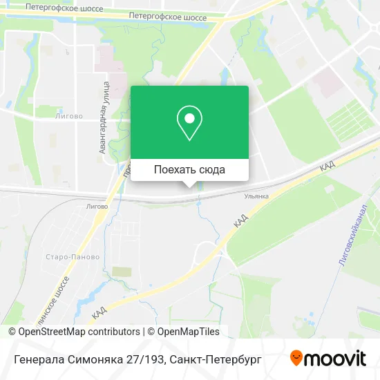 Карта Генерала Симоняка 27/193