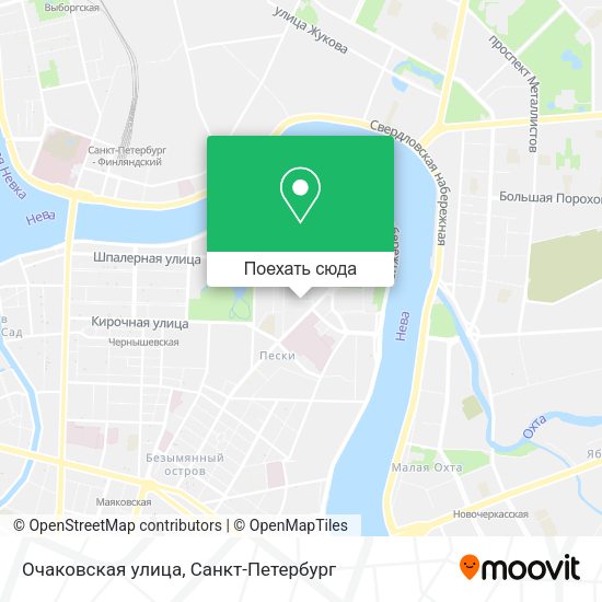 Карта Очаковская улица