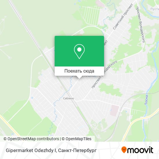 Карта Gipermarket Odezhdy I