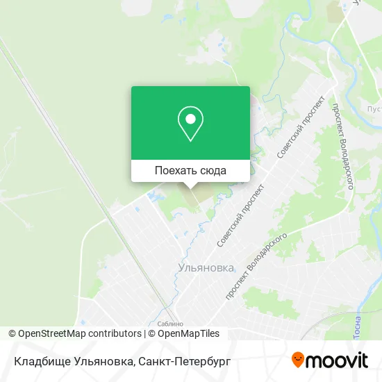 Карта Кладбище Ульяновка