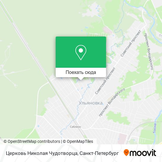 Карта Церковь Николая Чудотворца