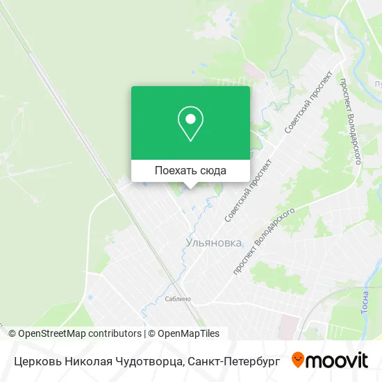 Карта Церковь Николая Чудотворца