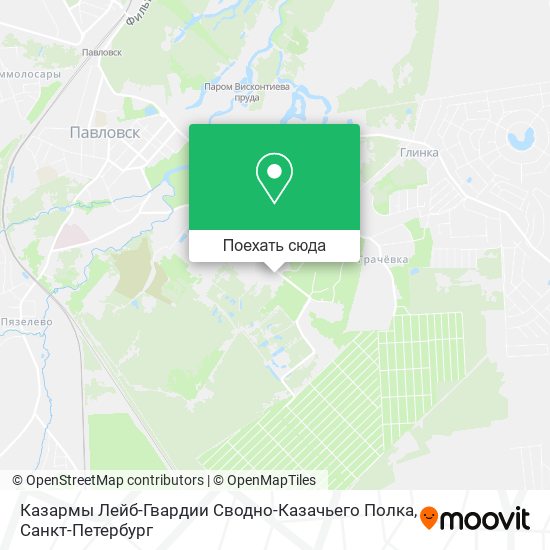 Карта Казармы Лейб-Гвардии Сводно-Казачьего Полка